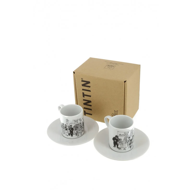 Set Espresso-Carte De Voeux Hergé 1972
