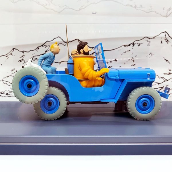 VOITURE TINTIN N°4 - LA JEEP BLEUE