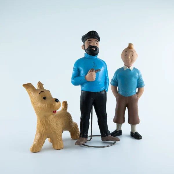 TINTIN, HADDOCK ET MILOU - 3 JOUETS COUINEURS